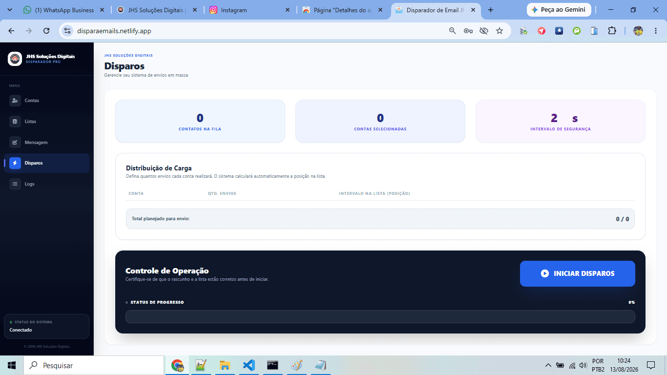 E-MAIL PRO: Disparador em Massa