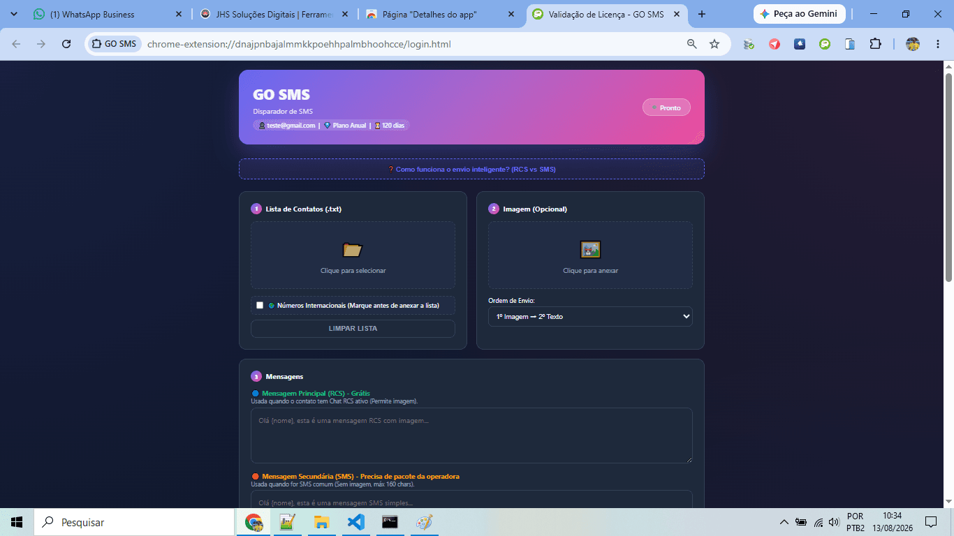 GO SMS: Automação de Mensagens